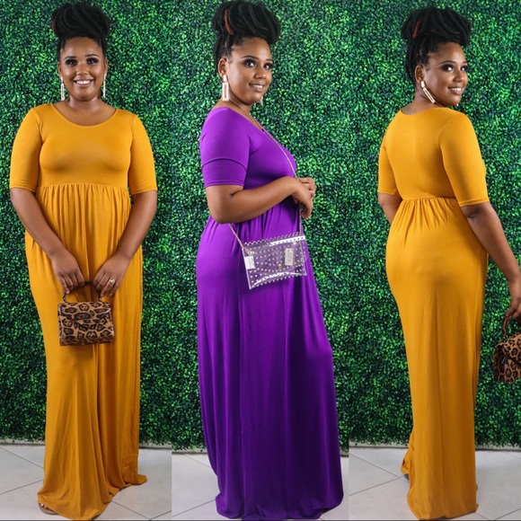 Maxi Dress 💜 S M L XL - Picture 2 of 2